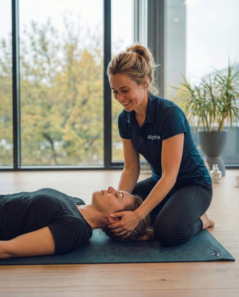 Alpha Fysiotherapie- Behandeling op de grond